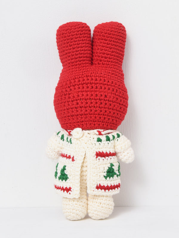 Miffy handmade and her christmas dress red hat